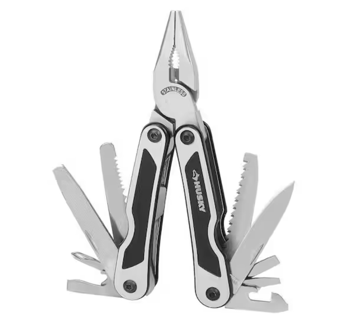 Husky 91957, 13-in-1 Multi-Tool Stainless Steel – Guaranteed Lifetime