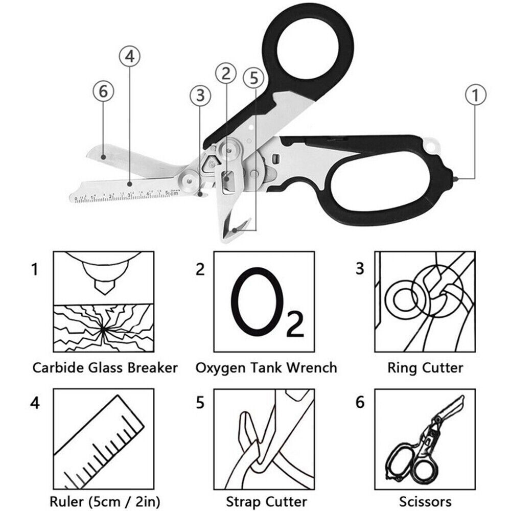 Folding Pliers Scissors Outdoor Plier First Aid Expert Tactical Shears Emergency