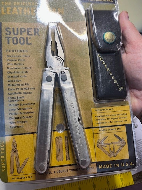 Collectible ‘98 Leatherman Original Super Tool Multitool Sheath Sealed