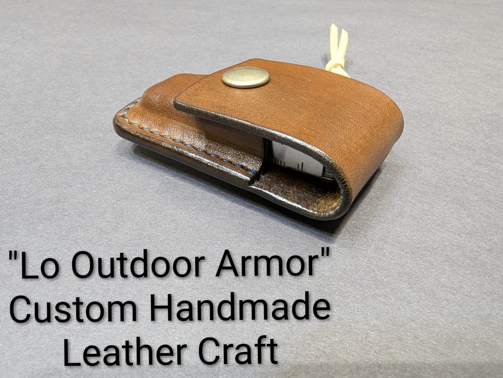 Leatherman Micra Keychain Tool w/ Custom Handmade Leather Holster