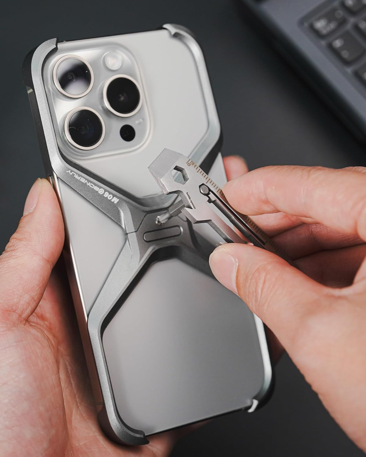 KR03 EDC Pry Bar Multitool with Flathead and Phillips Screwdriver Bottle Opener