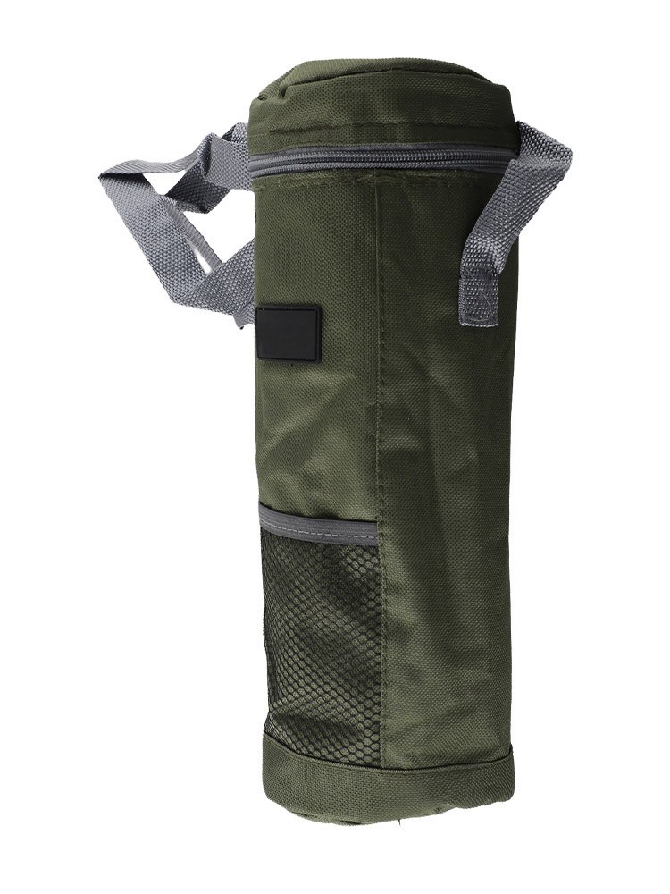 Insulated Cylinder Shoulder Strap Bag for Convenient Water Bottle Storage