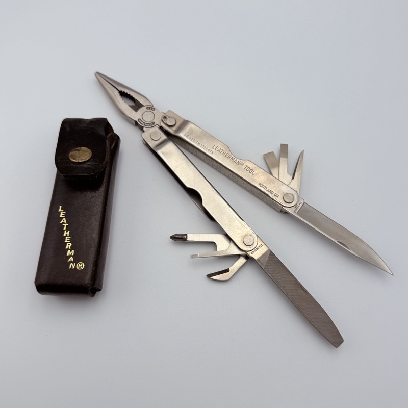 Leatherman Tool Original PST Multi-Tool Stainless Steel with Leather Sheath