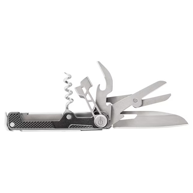 Gerber Armbar Cork Pocket Knife Multi-Tool 8 Tools 3.1 oz – Onyx