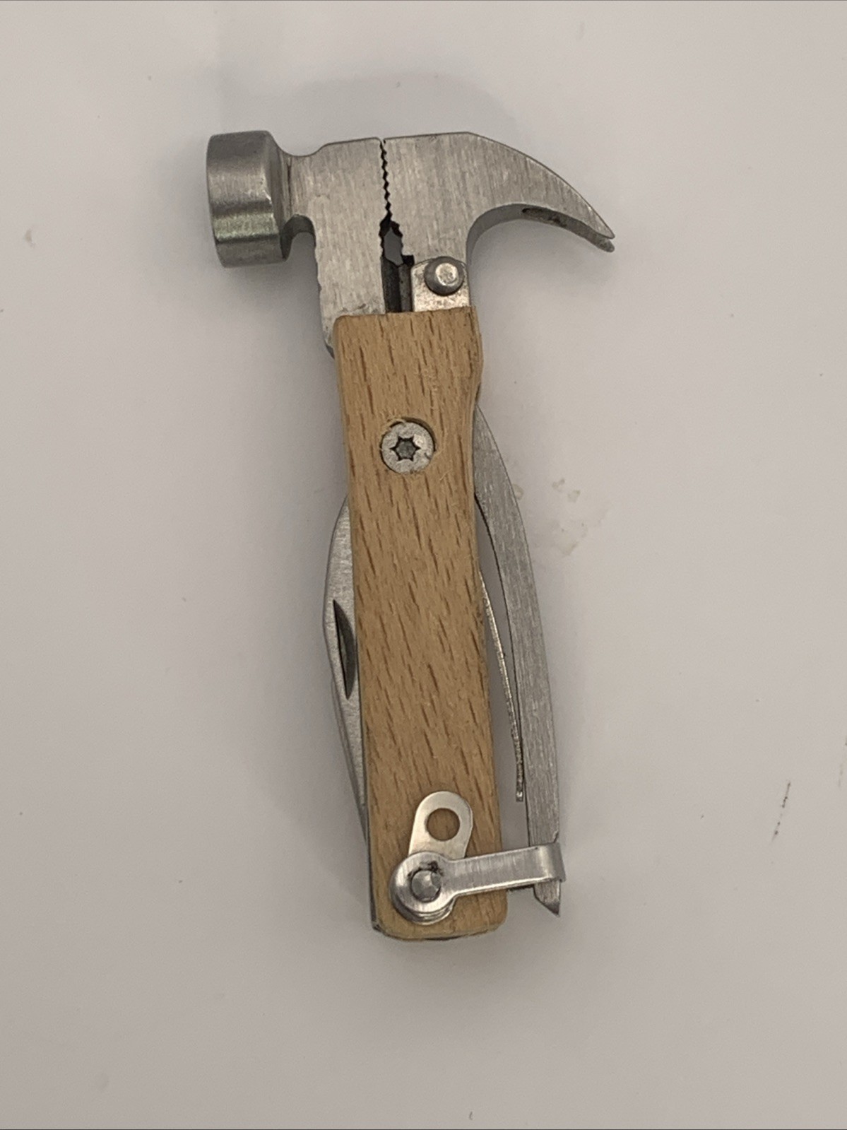 Mini Hammer Multi Tool 3”. Plier, Wire Cutter,Knife, Bottle Opener, Screw Driver