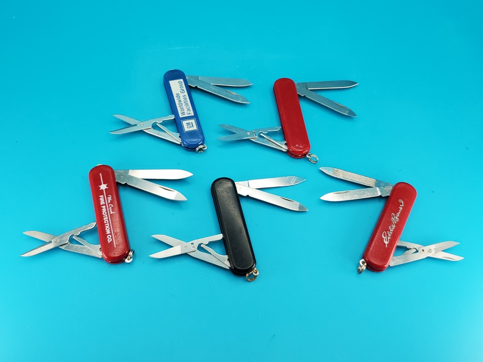 Lot of 5 Wenger Esquire Swiss Army Knife Multi Tools!