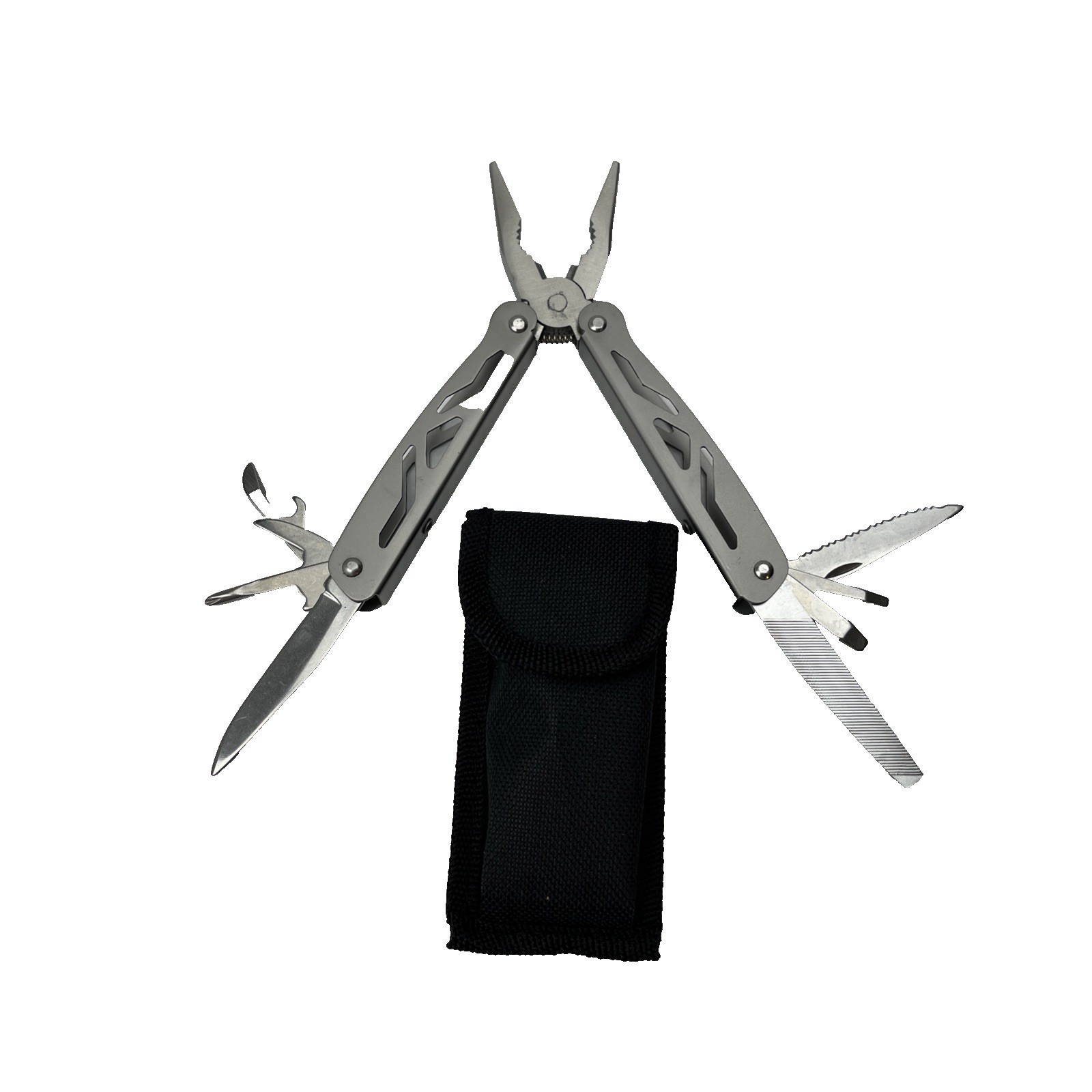 Multi Tool Pliers Knife File Saw Bottle Opener Survival Camping Gear
