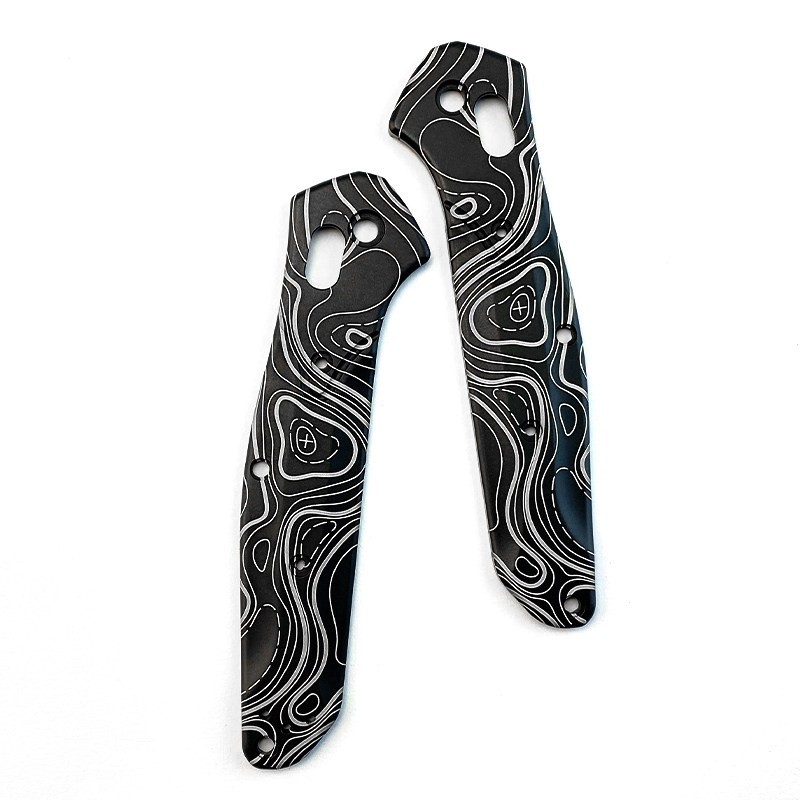Contour Map Aluminum Scales – For Benchmade 940 Osborne, Topo EDC Mod Part