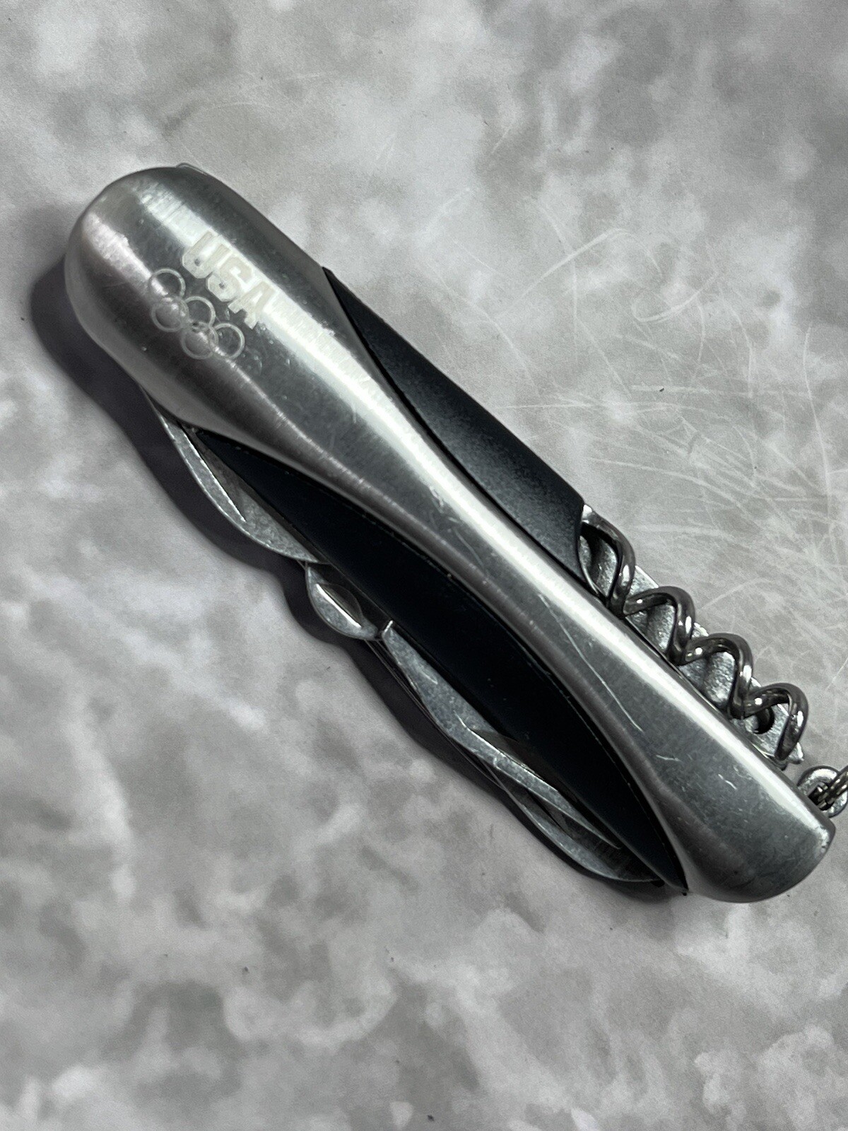 USA Olympics Multi Tool Pocket Tactical Camping Folding Army Knife #1692