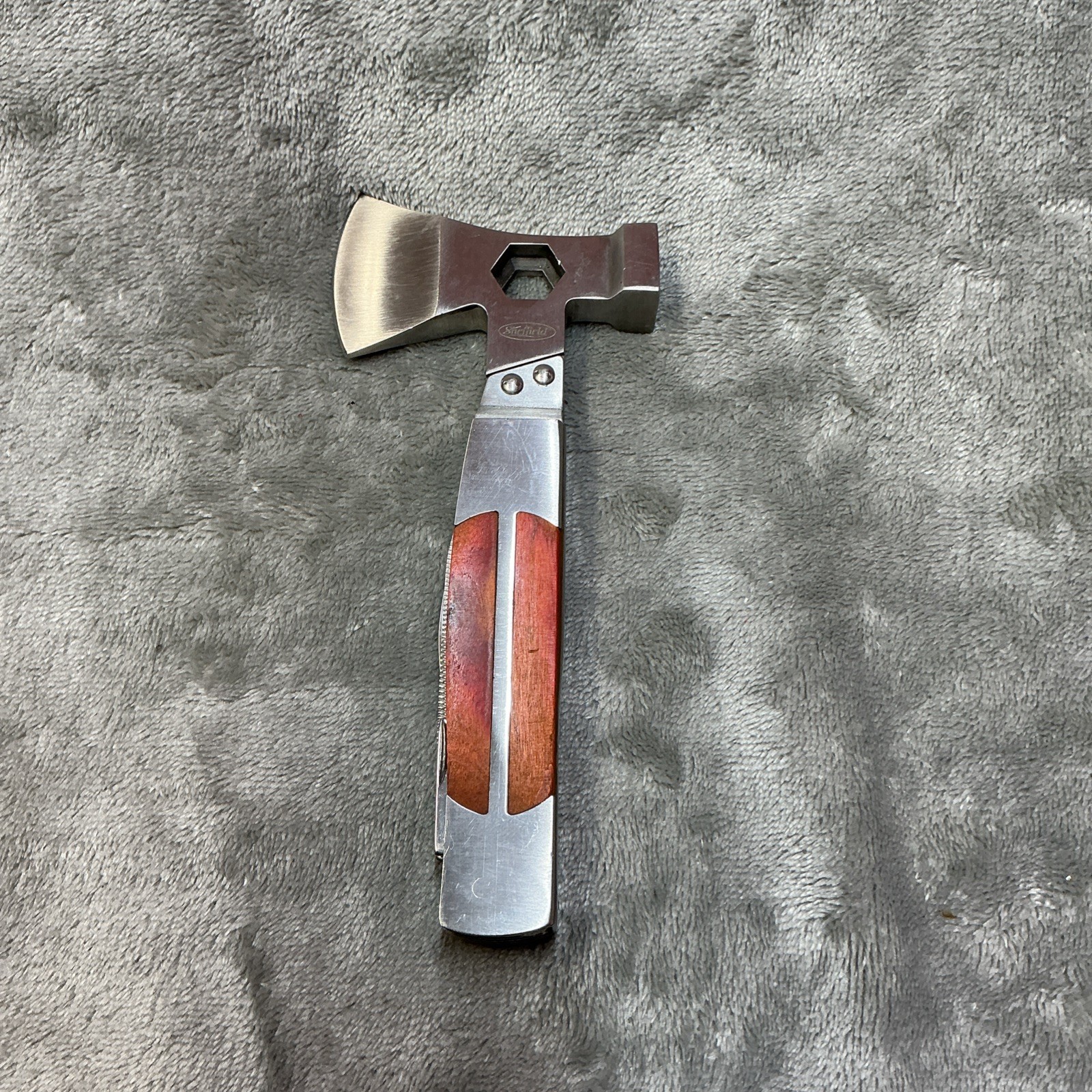 Sheffield Stainless Steel Hatchet Multi Tool w/ Nylon Sheath