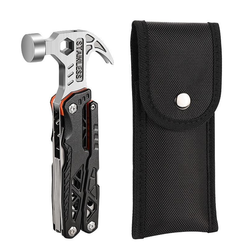Outdoor Multifunction Hammer Pliers Knife Camping Emergency Survival Tool
