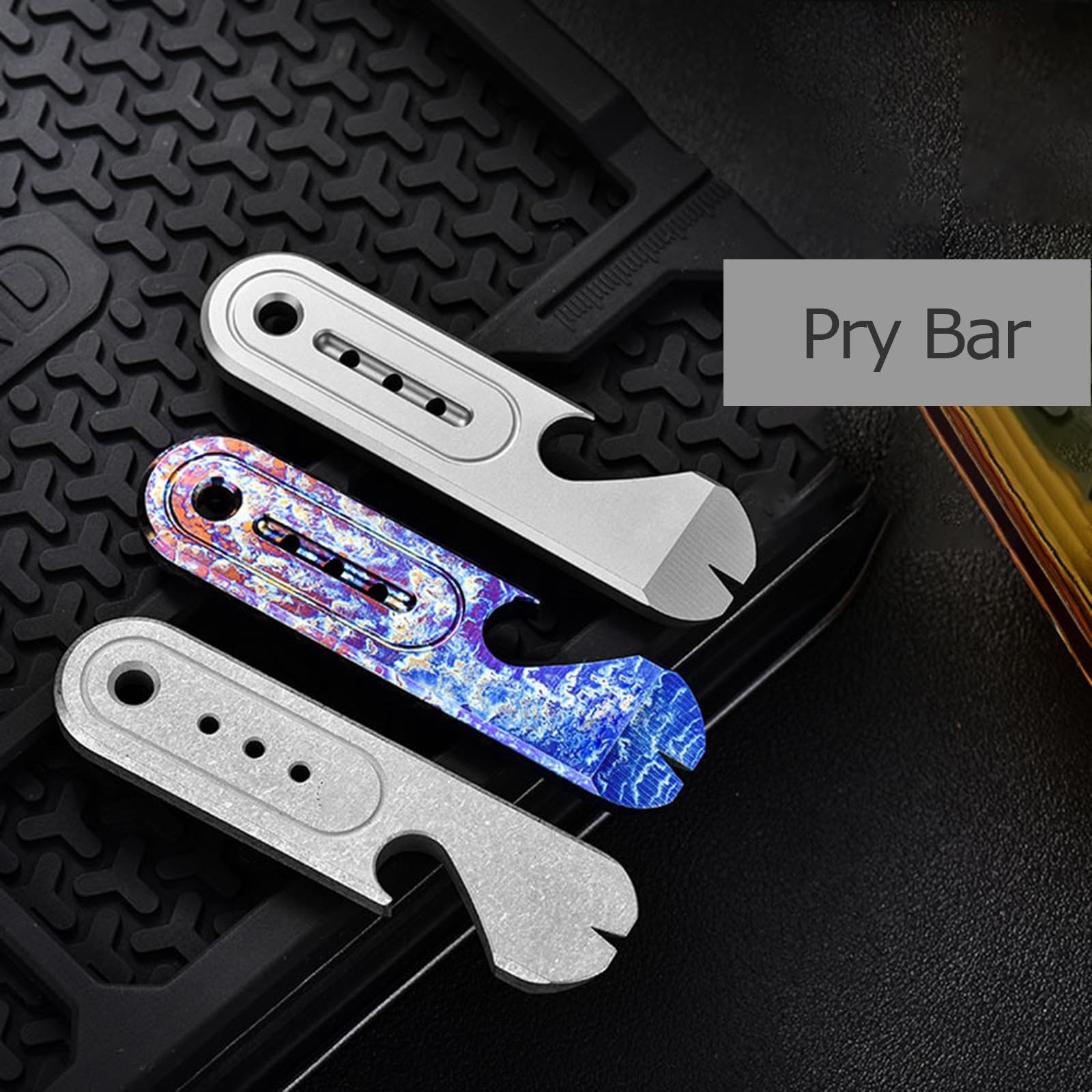 Hamans Pry Bar Bottle Opener Multi Tool 3.07″ Nail Puller Box Opener with Tri…