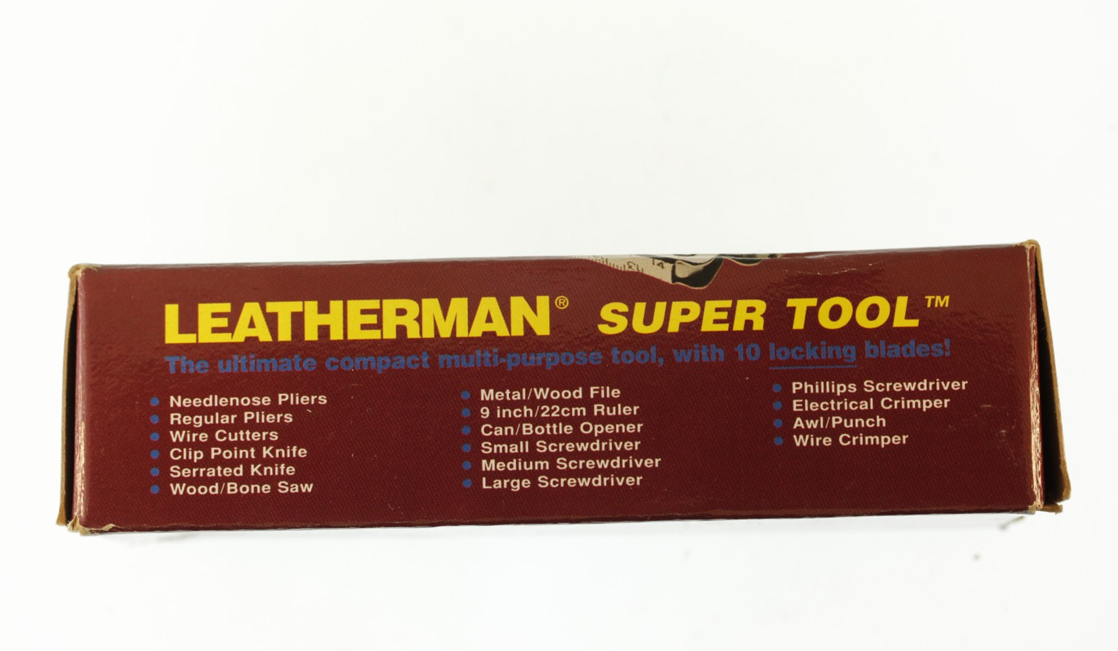 Vintage Unused Leatherman ® Super Tool ™ with Box Papers and Nylon Sheath ©1994