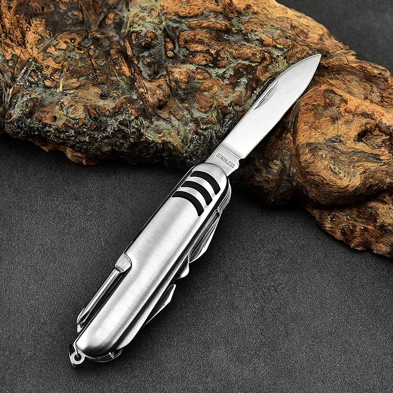 11-in-1 Folding Knife, Portable Pocket Knife, Multifunctional Emergency Tool