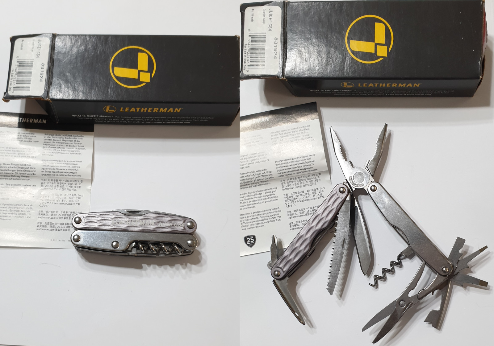 🔥🔥🔥 Leatherman Juice CS4 Gray Rare Retired Multi Tool Collectable New In Box