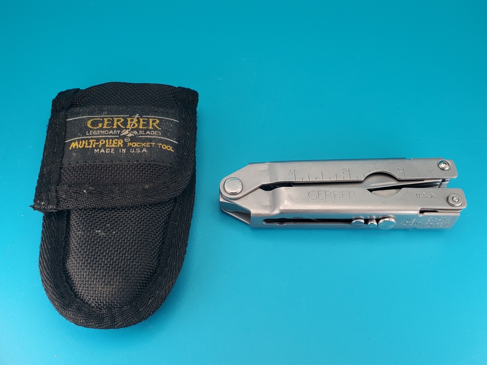 Vintage Gerber Stainless Steel Needlenose MP400 Multi-Tool Pliers! With Sheath!