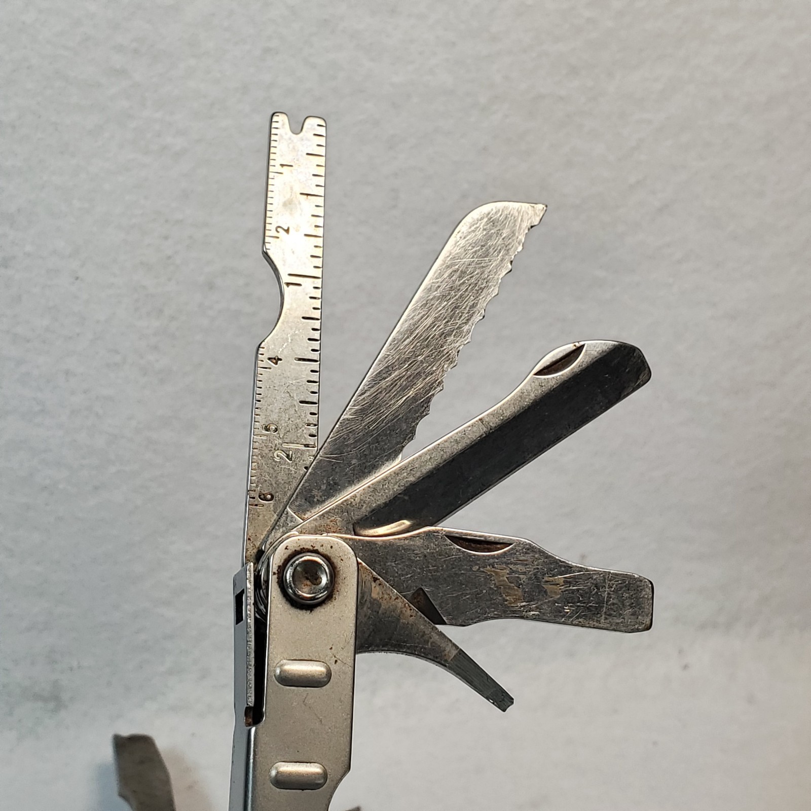 Vintage Schrade USA Tough-Tool ST1 Multi-Tool, Pliers Knife W/ Leather Sheath