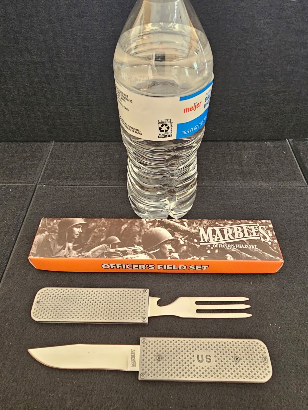 Marbles – Officer’s Field Set – Knife Fork Bottle Opener – NIB