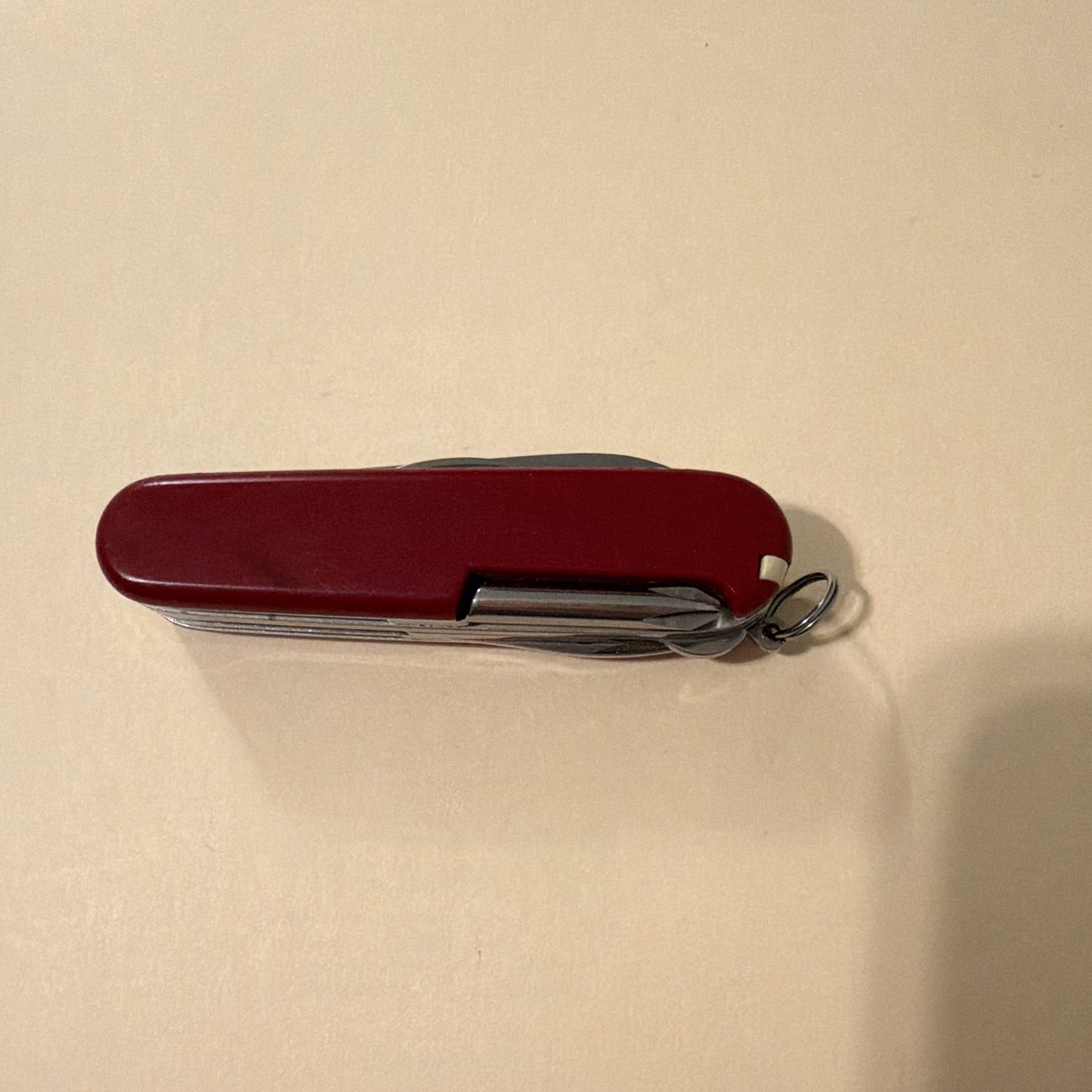 Victorinox Red Multi-Tool Pocket Knife SS Straight Blade Scissors Bottle Opener