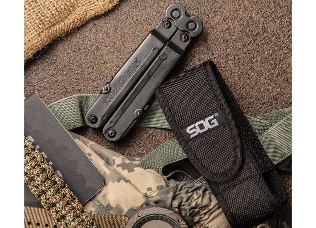 SOG SOG-B63N-CP Powerlock EOD V-Cutter Multi-Tool Black Oxide w/Nylon Sheath