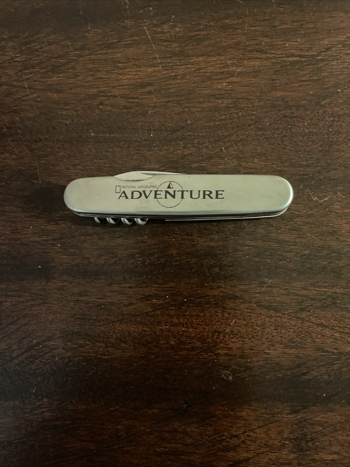 National Geographic Adventure Folding Knife Multi-Tool Bottle Opener Corkscrew