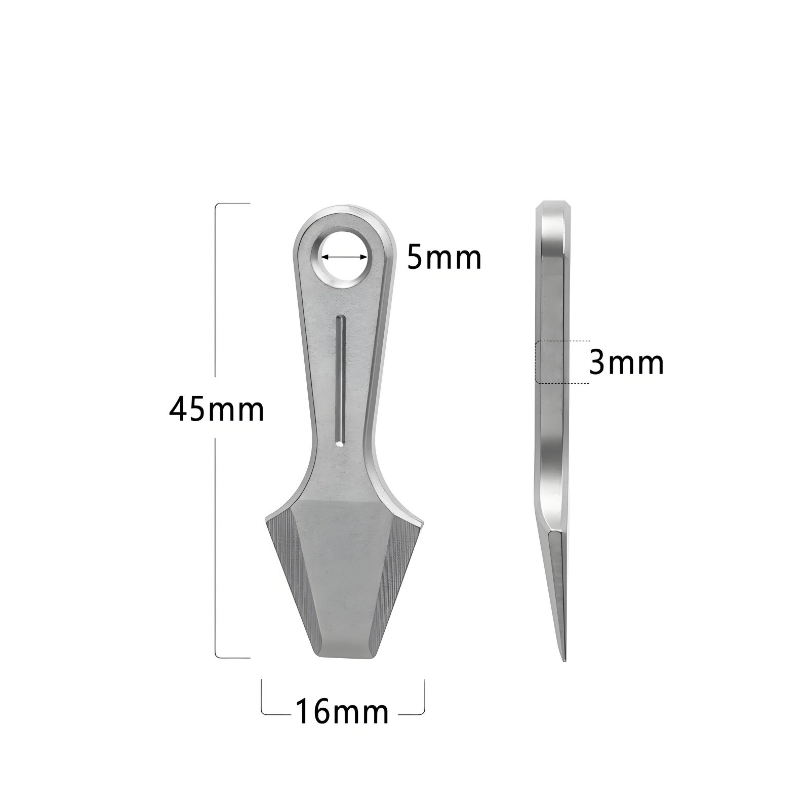 Titanium Alloy Mini EDC Pry Bar Keychain Pendant Tool Corrosion Protection