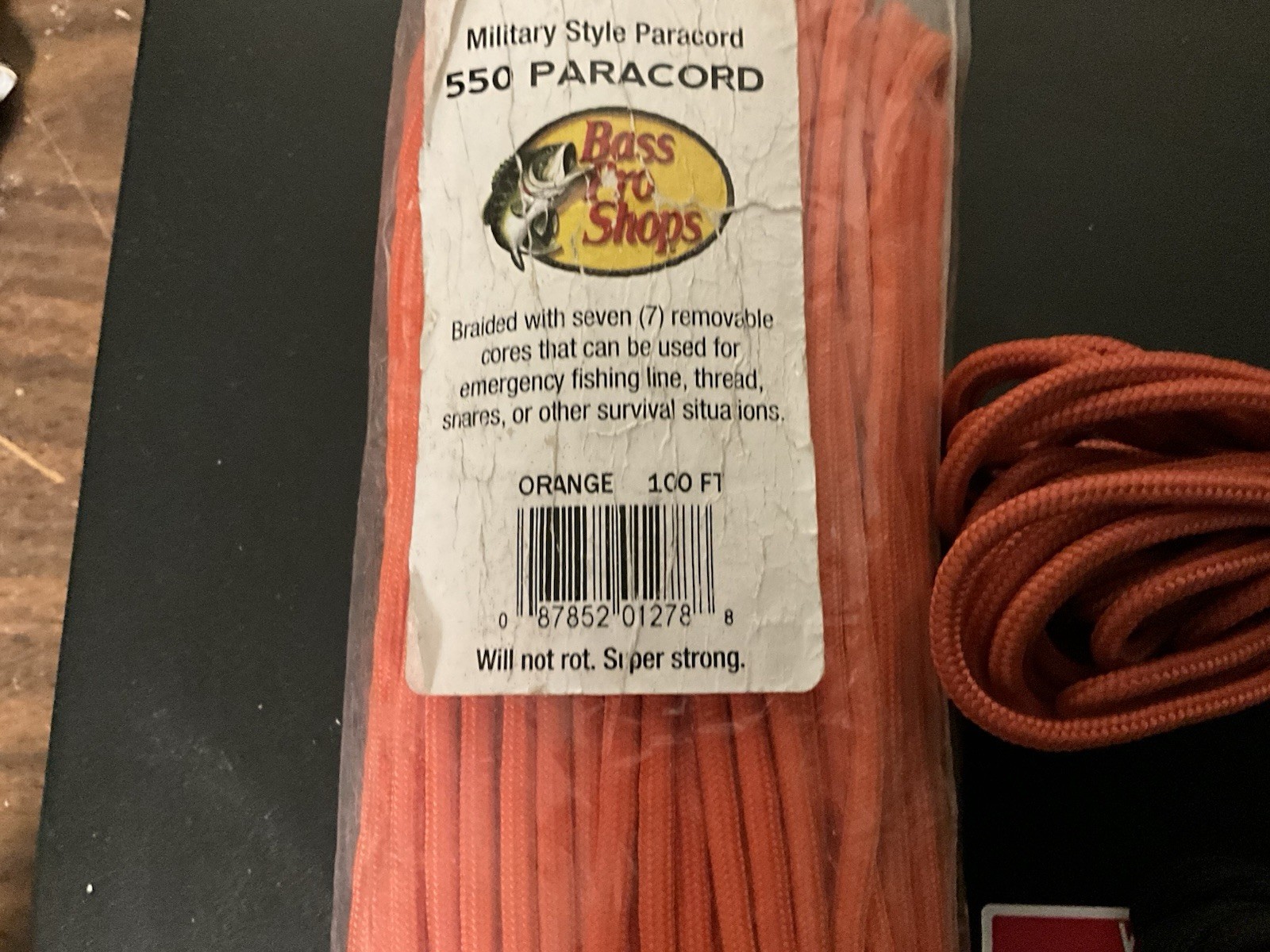 PARACORD 550 200ft (100 + 50 + 50) total UST, REI & Bass Pro Shops NEW