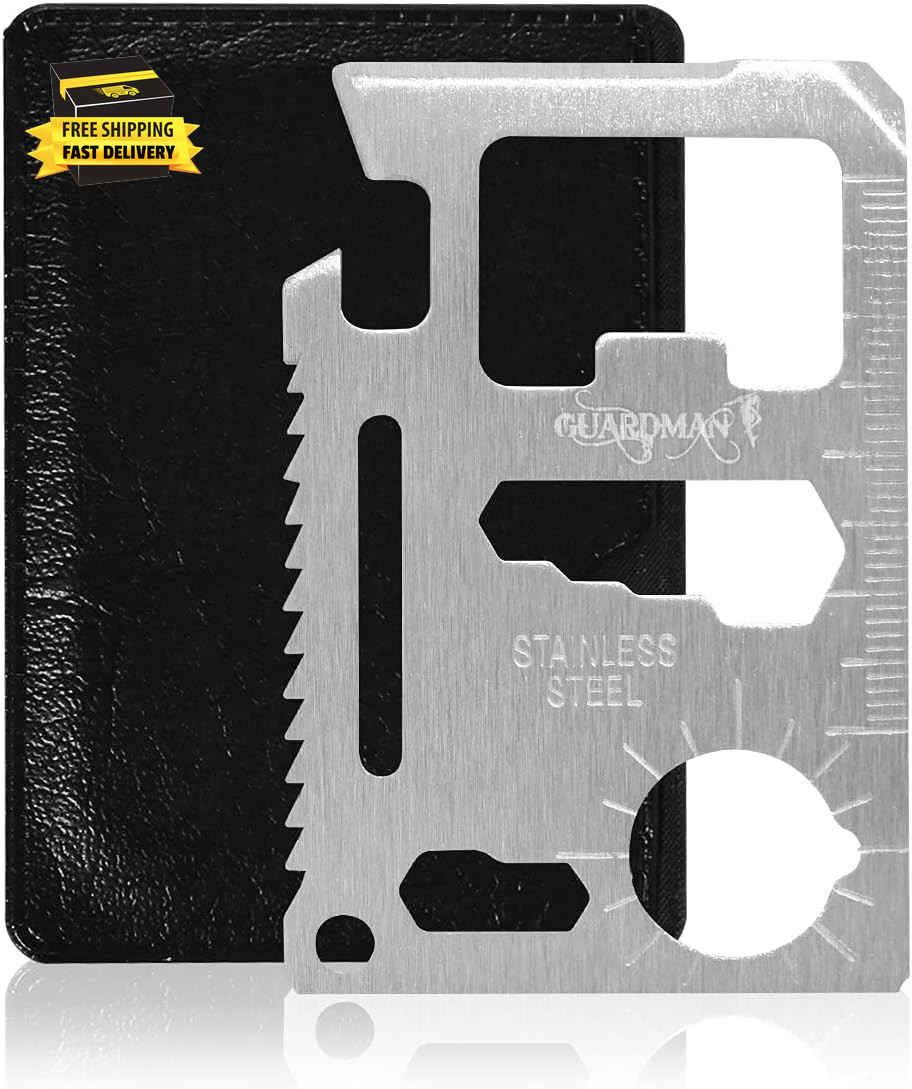 11-In-1 Survival Credit Card Multitool – Fathers Day Stocking Stuffer Christmas