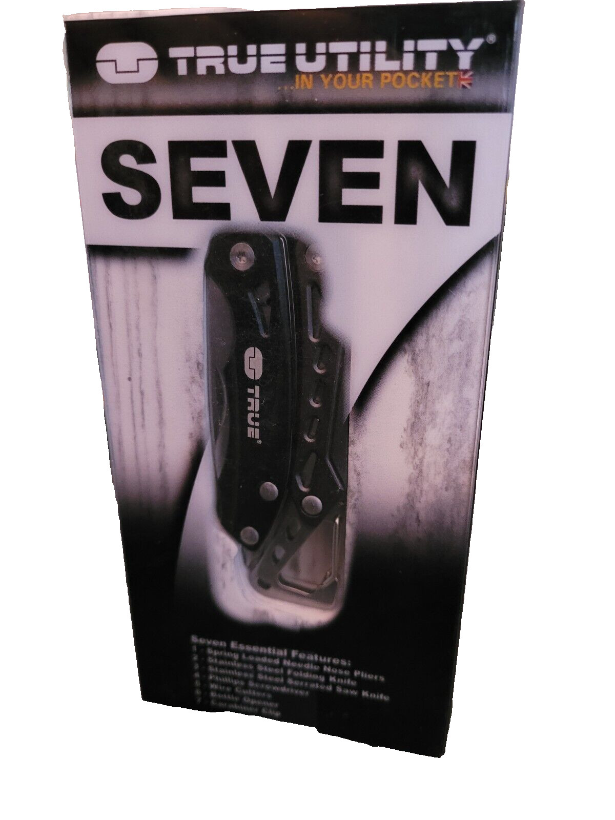 True Utility TU180F Seven Multi-Tool Saw Knife wire cutters Pliers Screwdriver