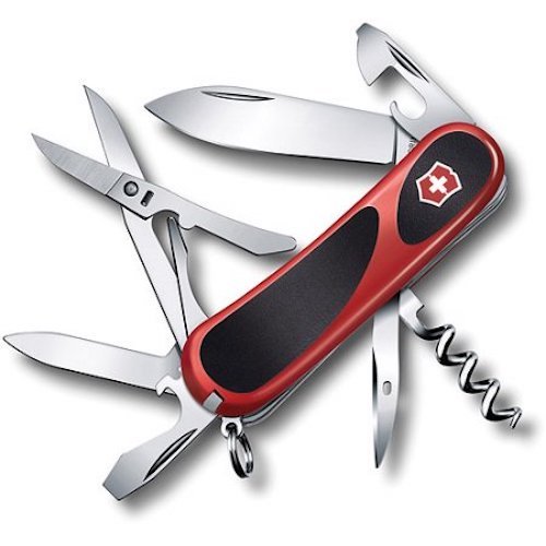 Victorinox Swiss Army Knife, EvoGrip 14 Red/Black, 14 Functions, 2.3903.C-X4 NIB