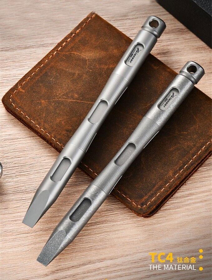 Hot EDC Solid Titanium Alloy Keychain Pry Bar Pendant Crowbar Outdoor Multi Tool