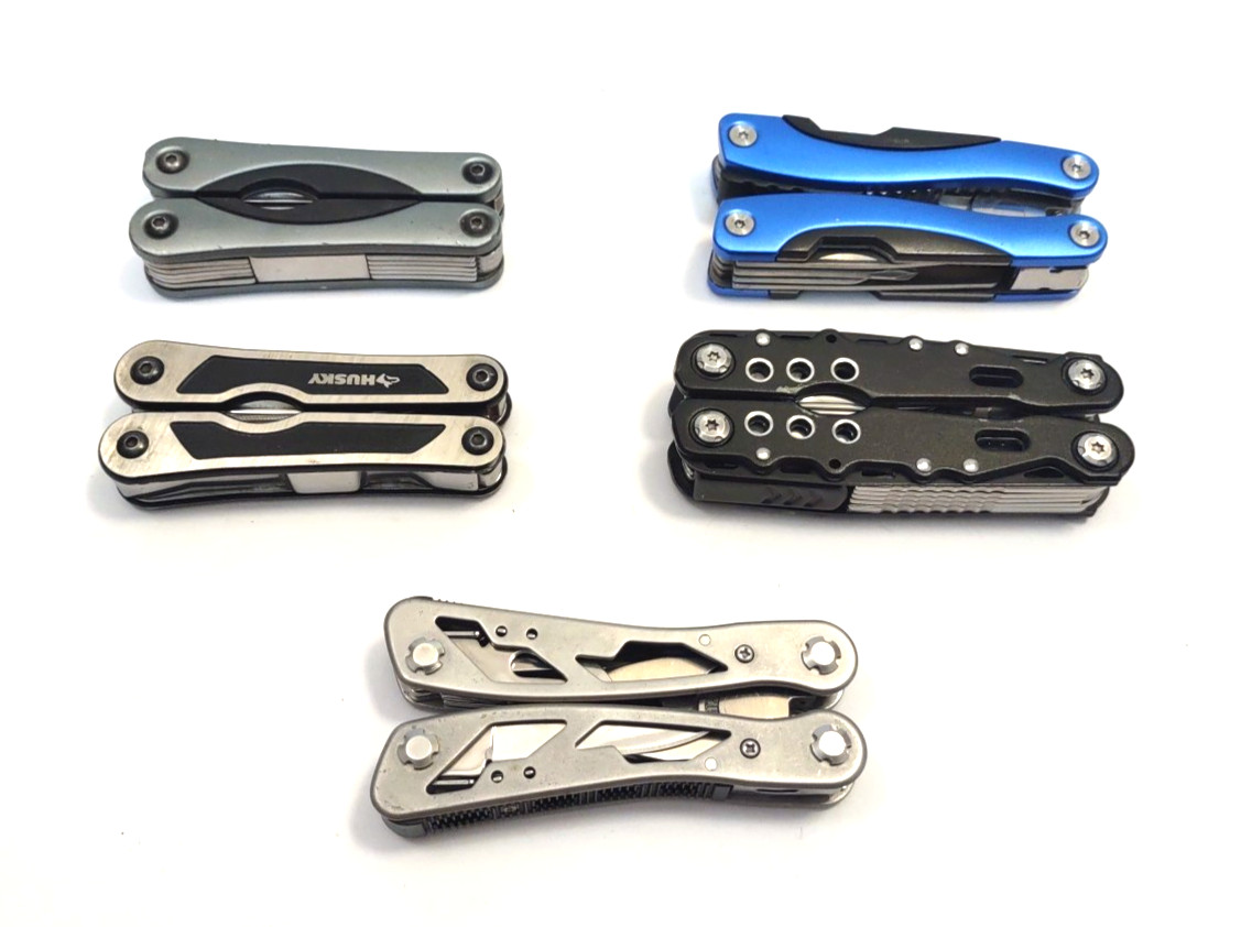 Lot of 5 Multi Tools Husky Protocol Stanly Rover Tac Multi Tool