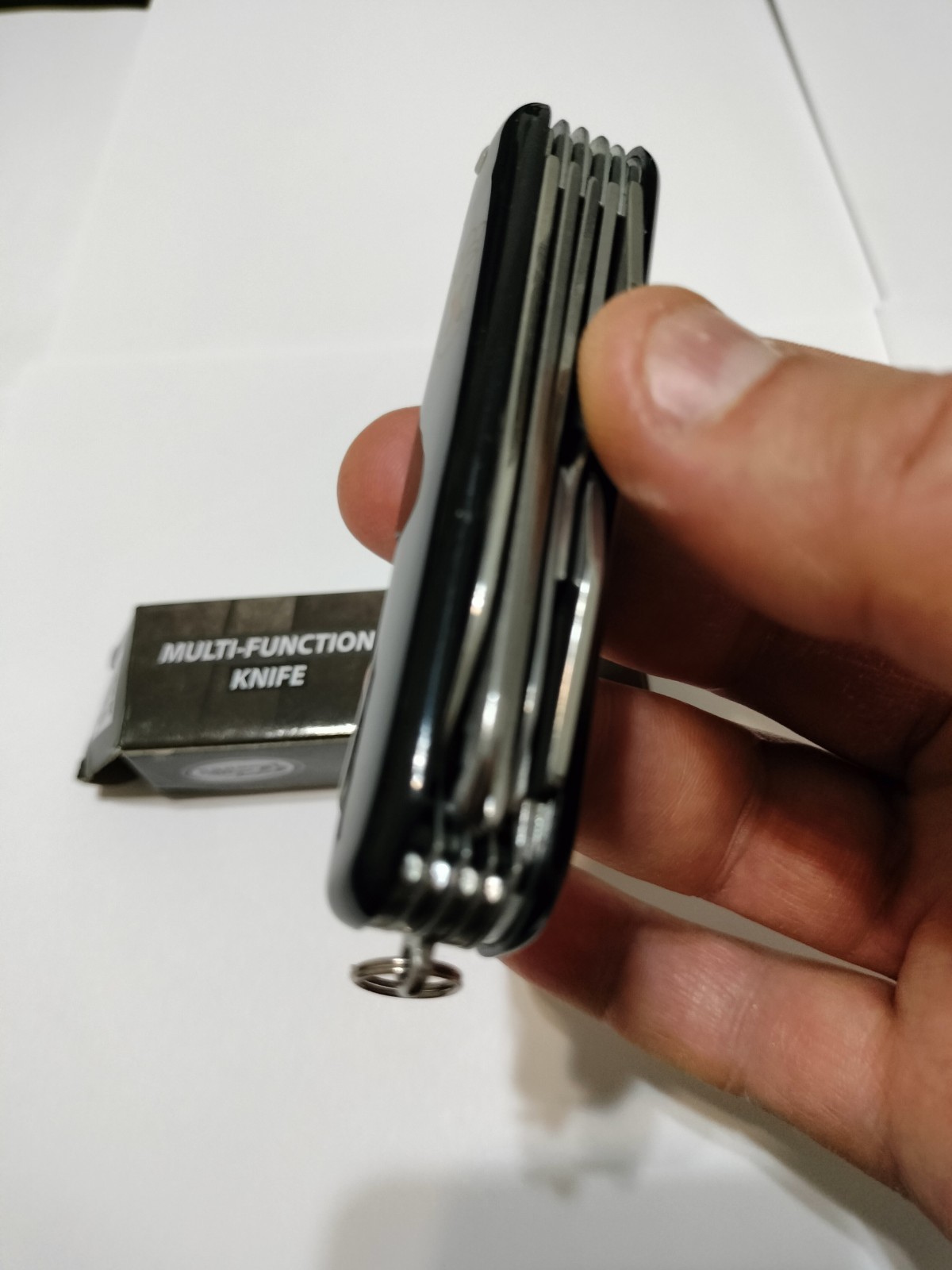MULTIFUNCTION POCKET KNIFE STAINLESS STEEL UP TO 10 TOOLS NEW IN BOX .