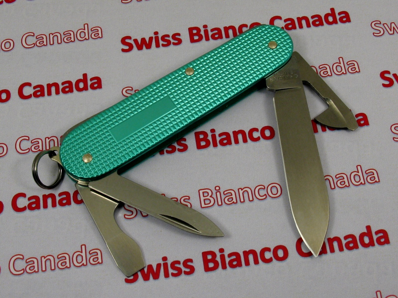Swiss Bianco Exclusive Victorinox Cadet Summer Turquoise Alox Swiss Army Knife