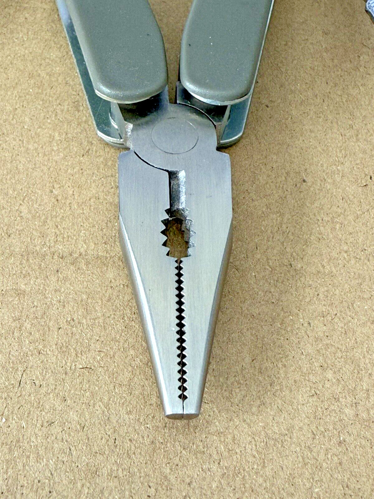 BELL Pocket Multi-Tool 11 Tools w/ Pliers Cutters Opener Flat Head Knife Measure