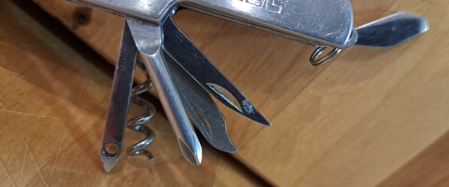 NICE VTG 11 PIECE MULTI TOOL POCKET KNIFE STAINLESS STEEL
