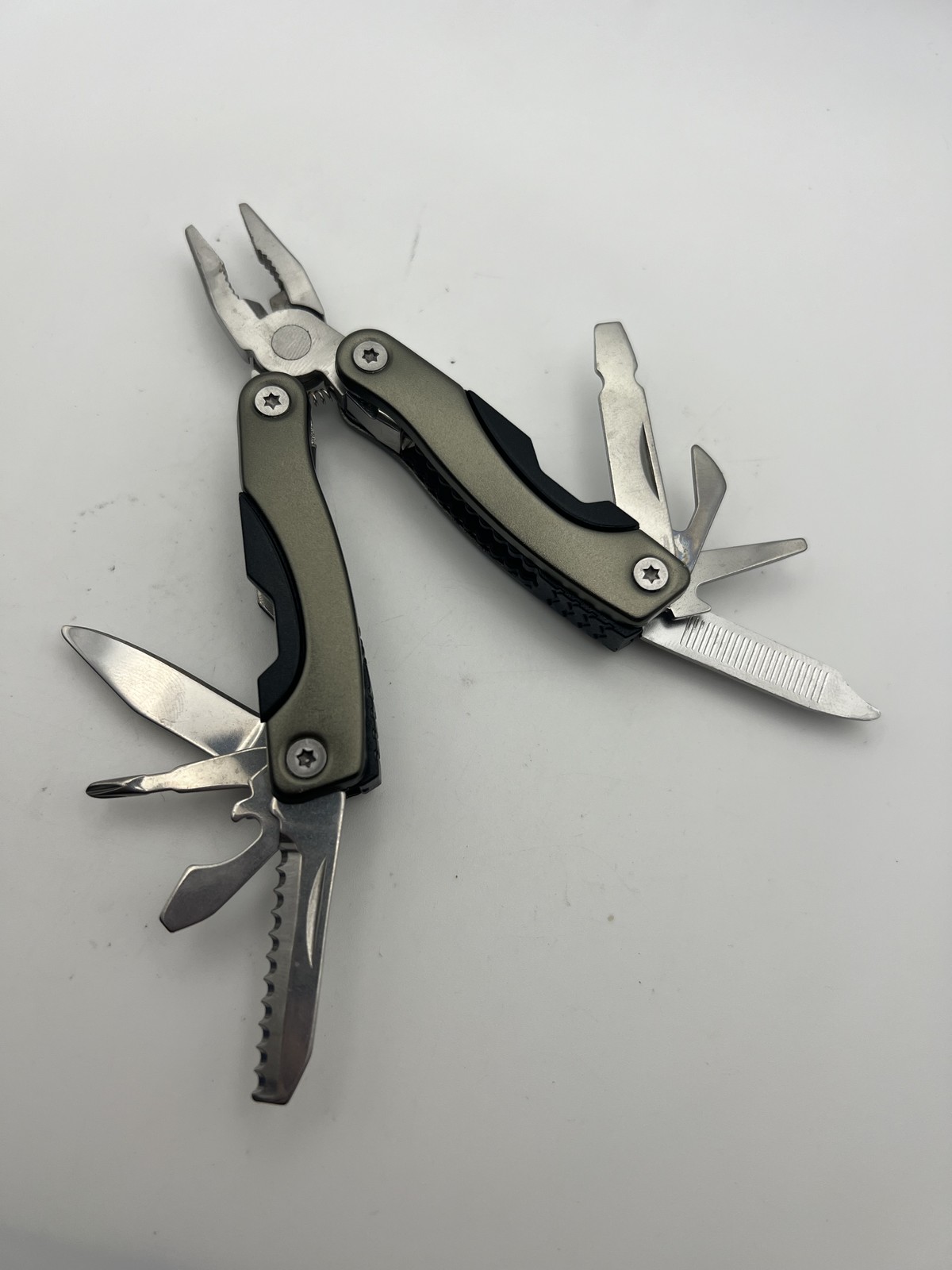 Cascade Multi Tool Pliers Pocket Knife With Sheath Stainless Steel Compact EDC