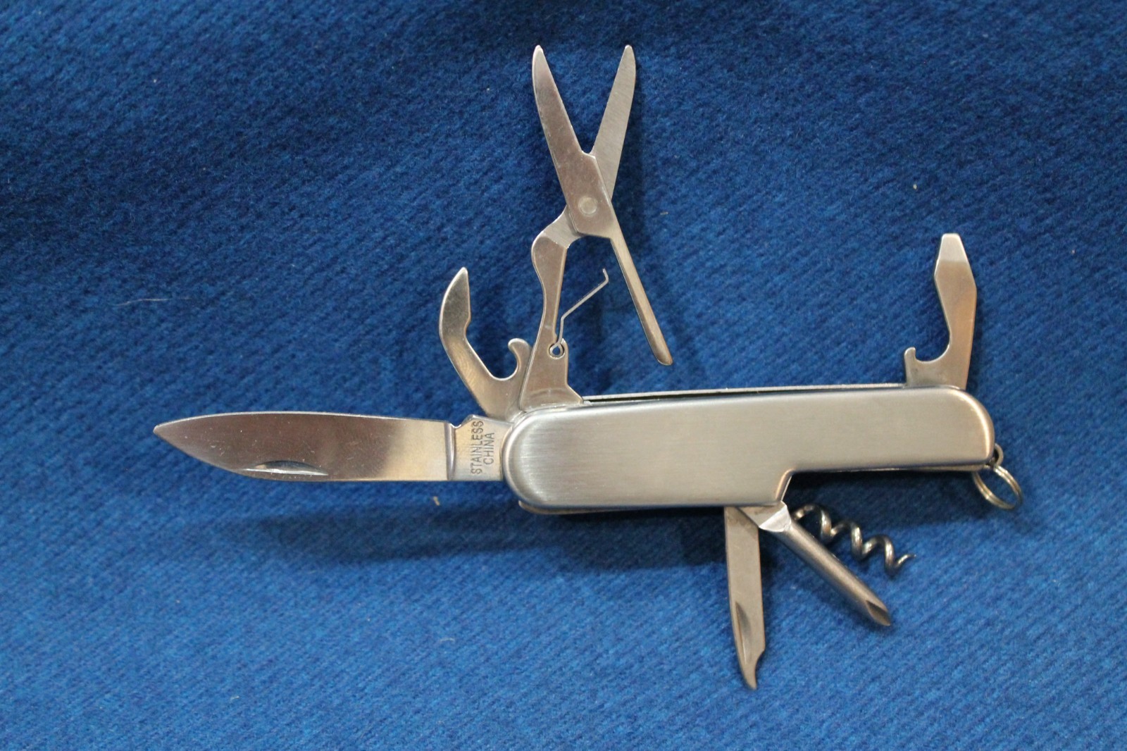 FOLDING POCKET UTILITY KNIFE MULTI TOOL 7-IN-1 AAFES LOSS PREVENTION military B