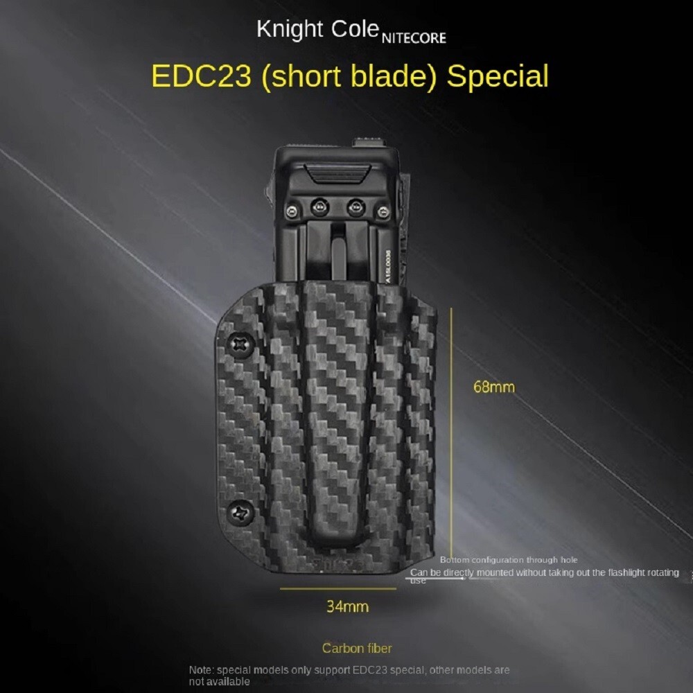 Flashlight Scabbard K-Sheath Belt Clip For NITECORE EDC25/EDC23/EDC29/EDC27UHi