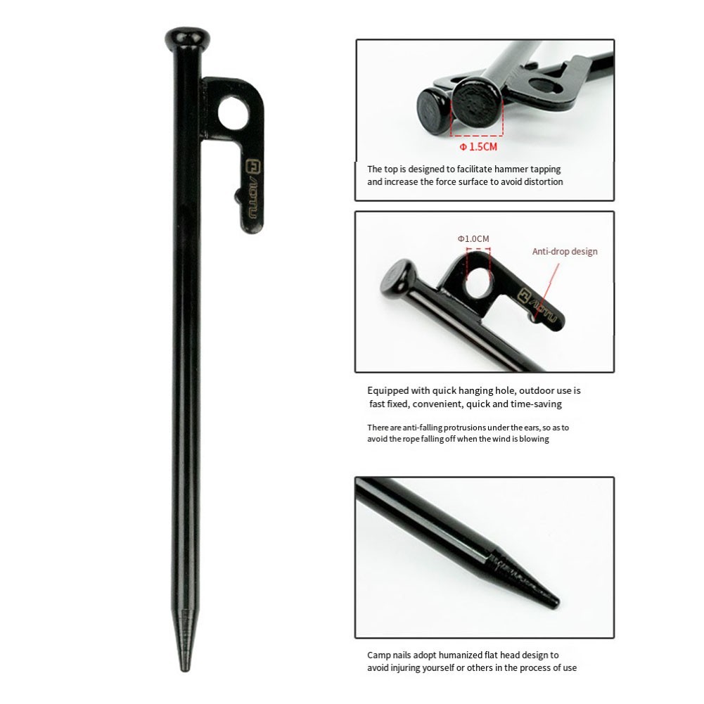 Reliable 30CM Ground Nails with Wear Resistance for Outdoor Activities