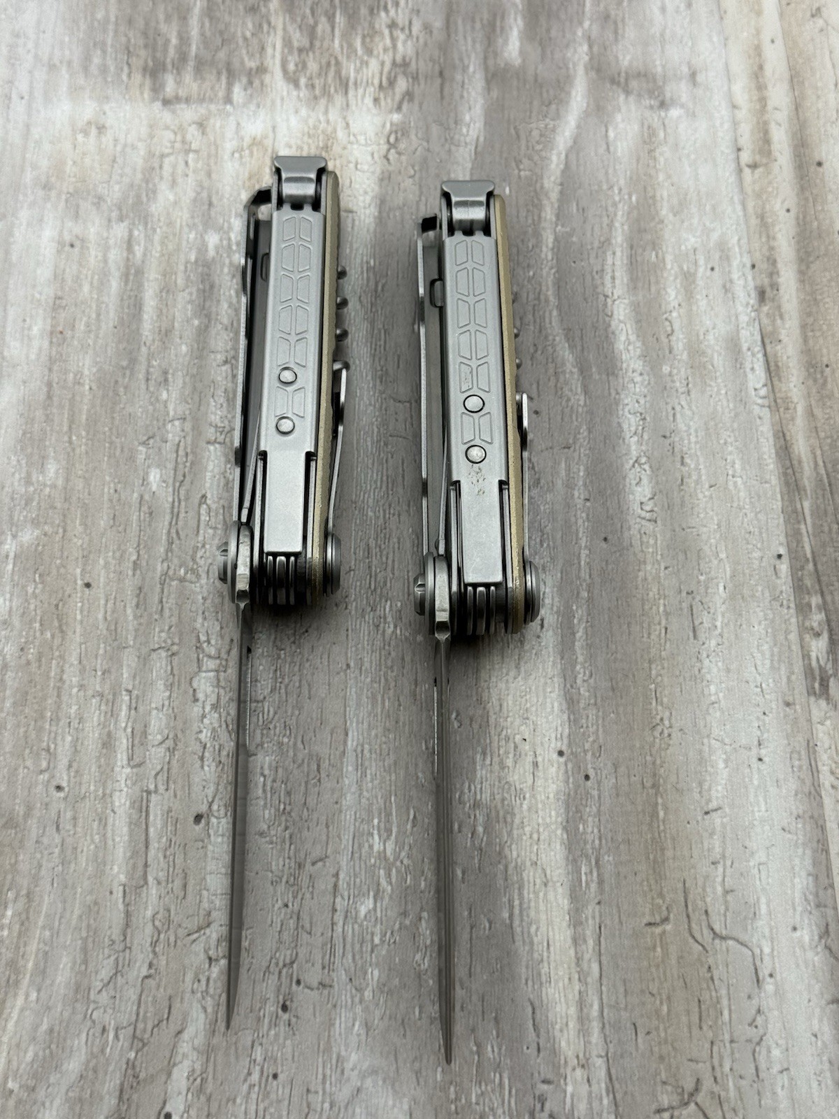 Lot of 2 Gerber Armbar Cork Gold Multi-Tool Knives
