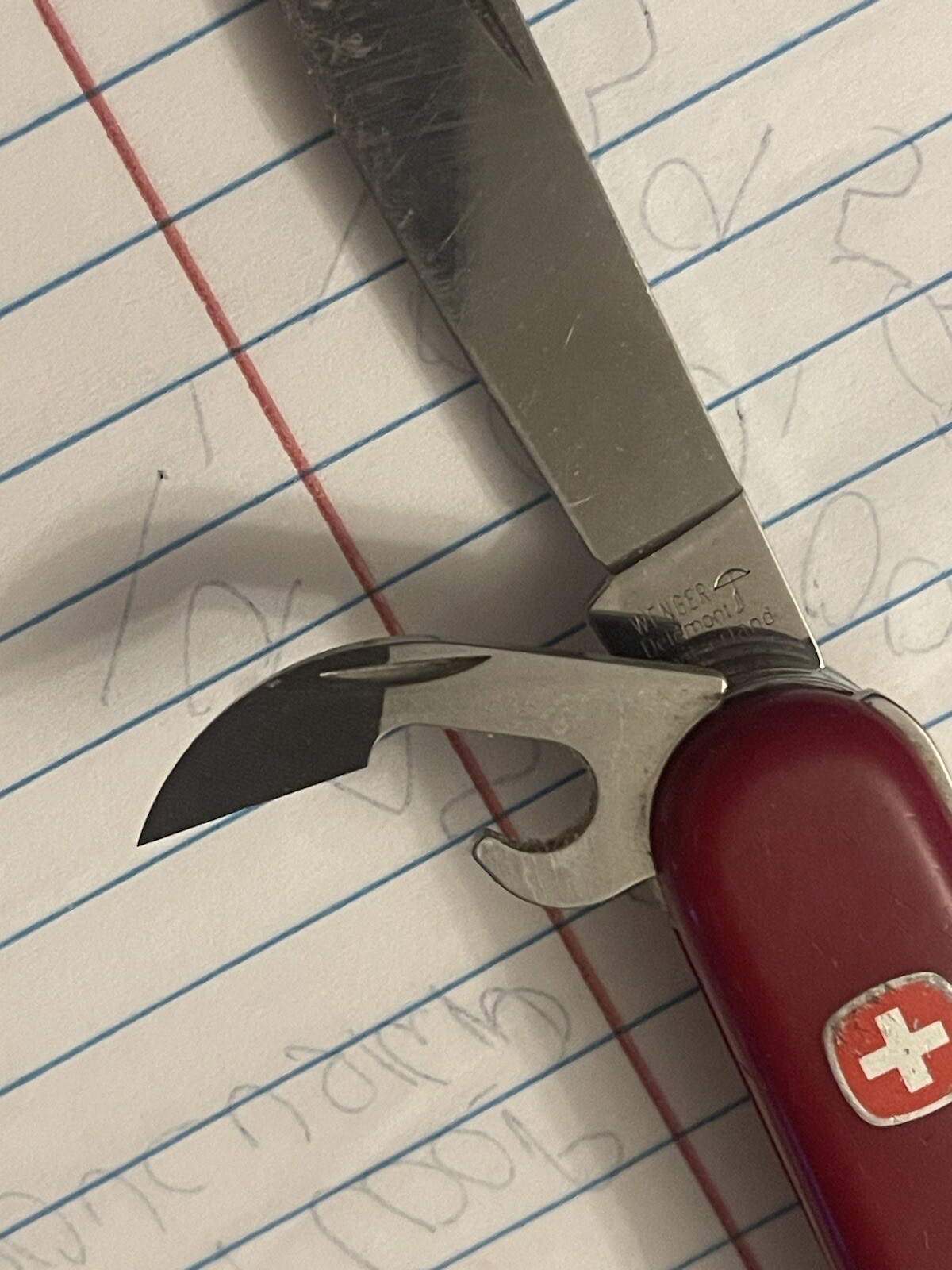 Wenger Delemont Swiss army knife The Yellow Pick Has Broken End As Shown