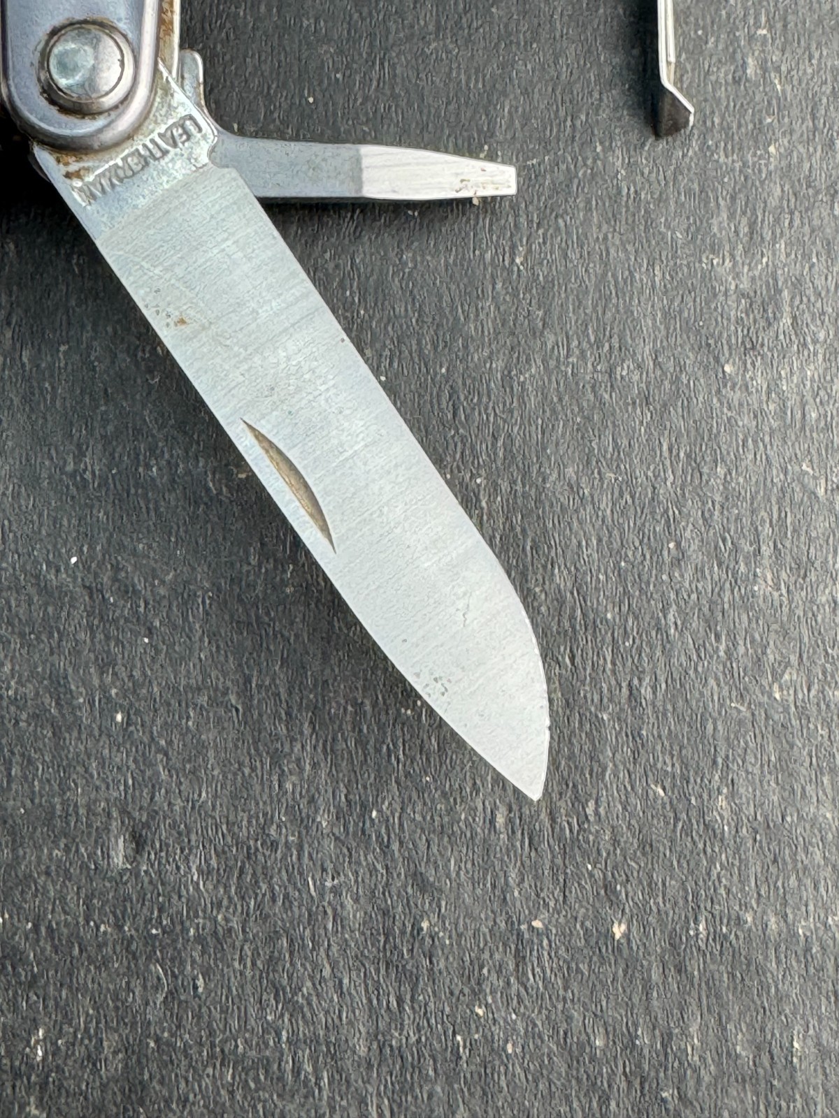 Leatherman Squirt S4 Stainless Steel Multitool Keychain – Gray