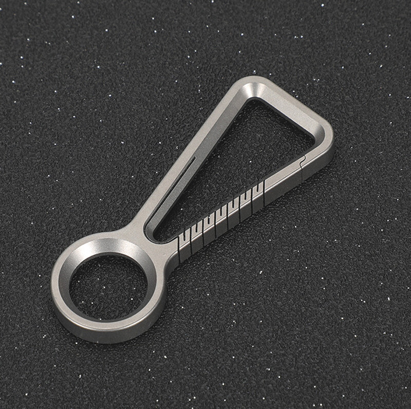 TC4 Titanium Alloy Keychain Car Key Chain Quality Portable Carabiner EDC Tool