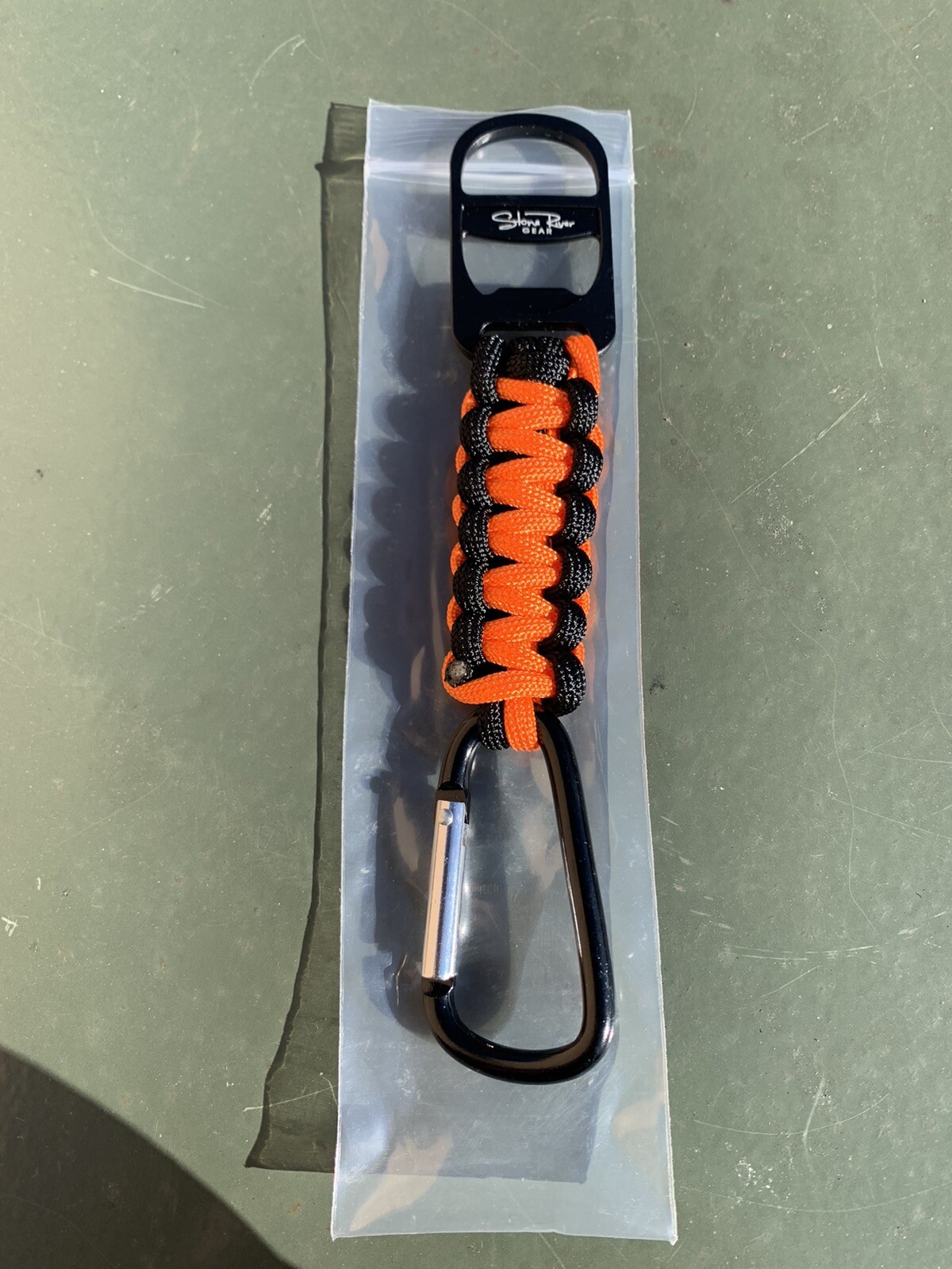 Lot 5 NEW Stone River Gear Paracord Keychain With Bottle Opener & Carabiner