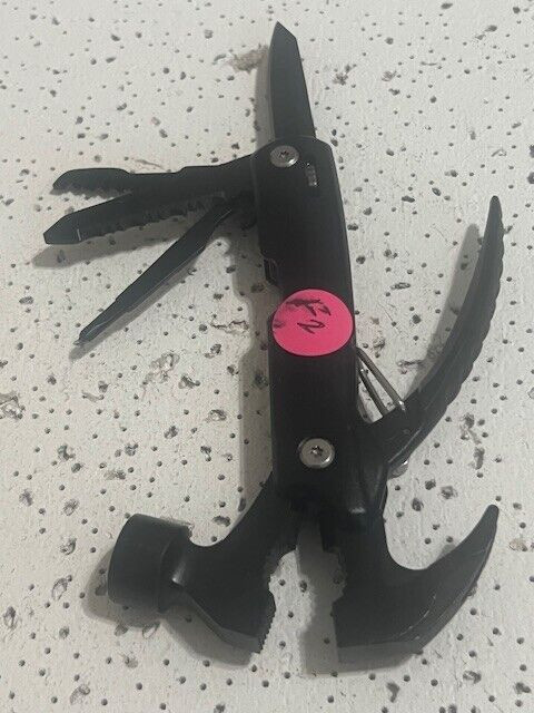 Multi-Functional life Saving Claw Hammer Car Survival Tools Black with Sheath —
