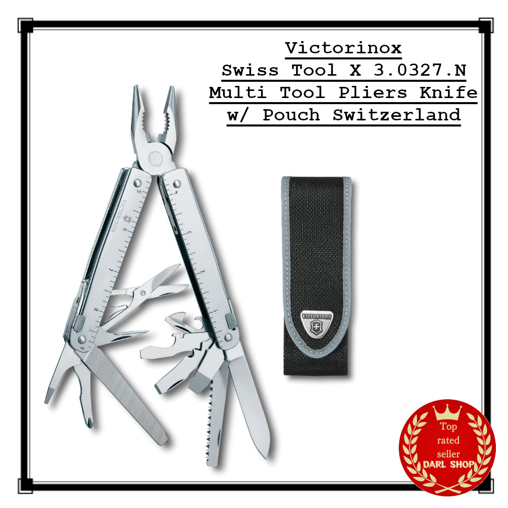 Victorinox Swiss Tool X 3.0327.N Multi Tool Pliers Knife w/ Pouch Switzerland