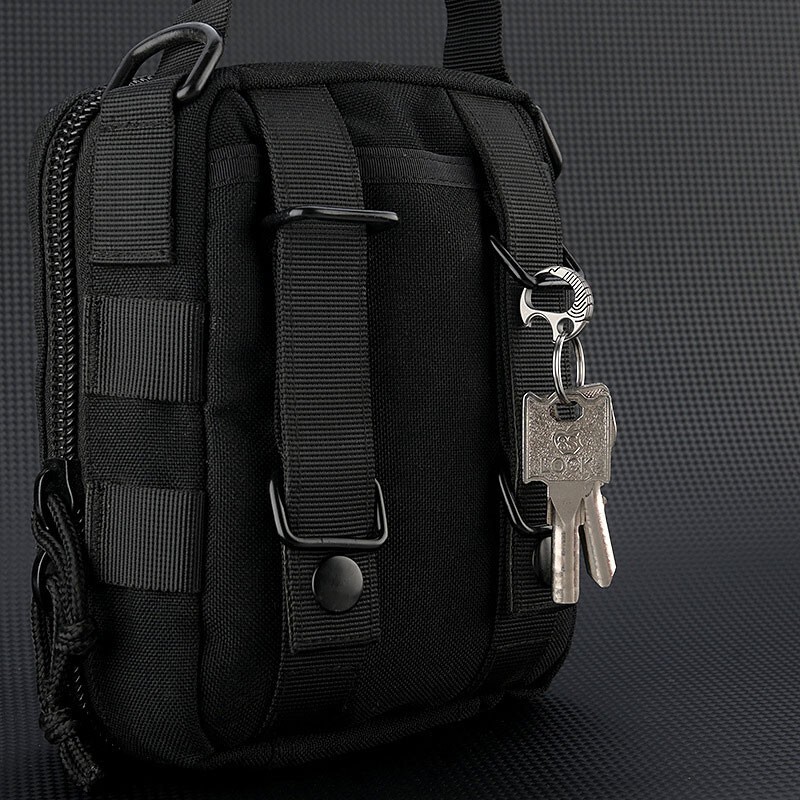 Mini Titanium Key Chain Carabiner Opener Outdoor Travel Size Hanging Buckle EDC