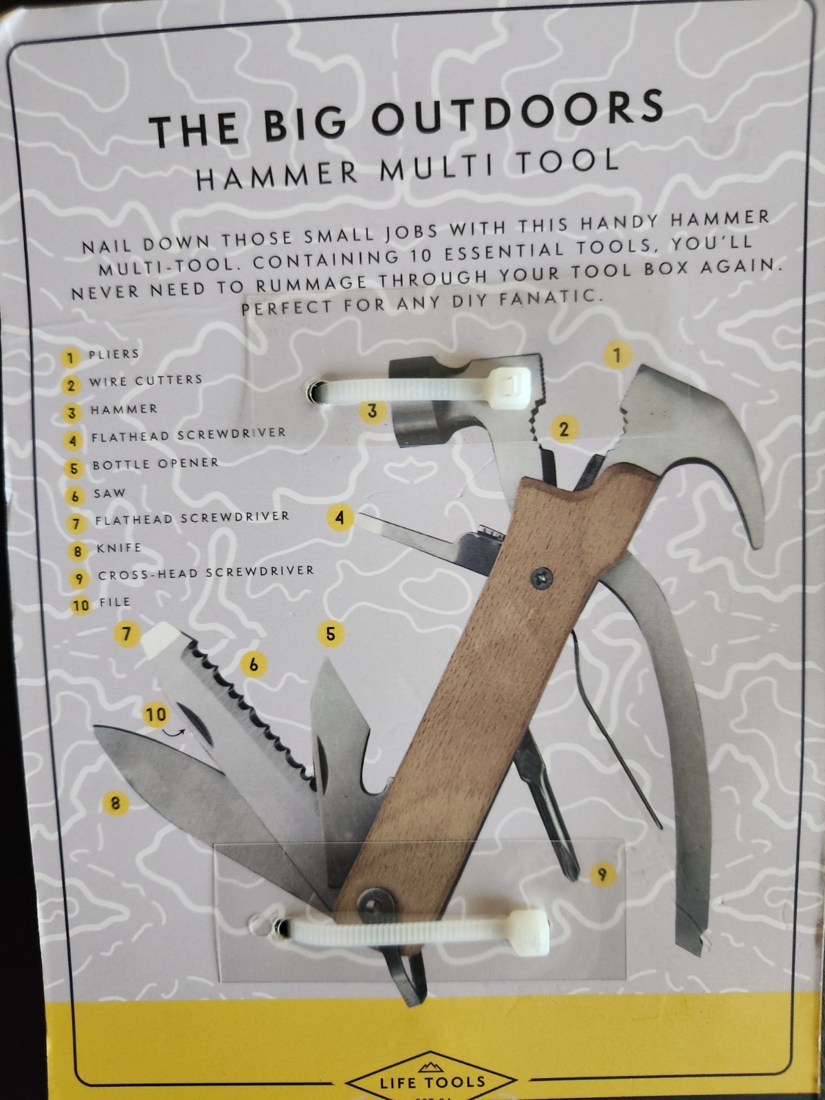 The Big Outdoors Hammer Multi Tool New 10 Tools In One