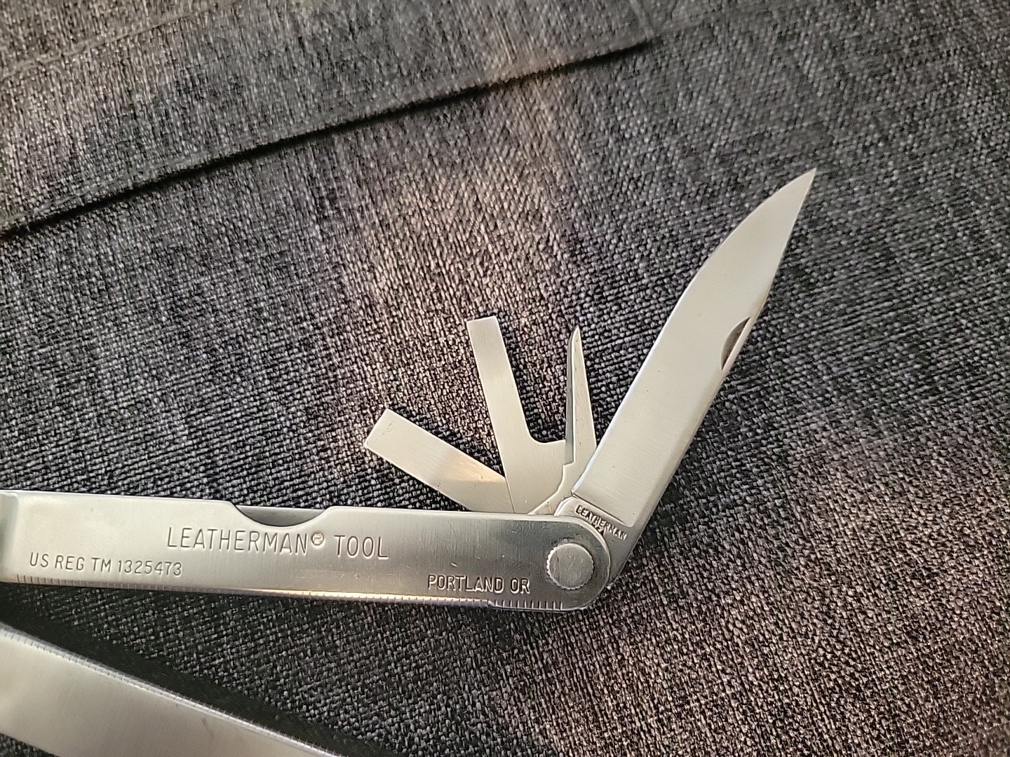 Vintage Original Leatherman Multi-Tool Portland OR TM 1325473 w/ Leather Sheath